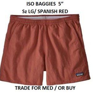 BUY/TRADE FOR W's 5" Patagonia Baggies L Spanish R